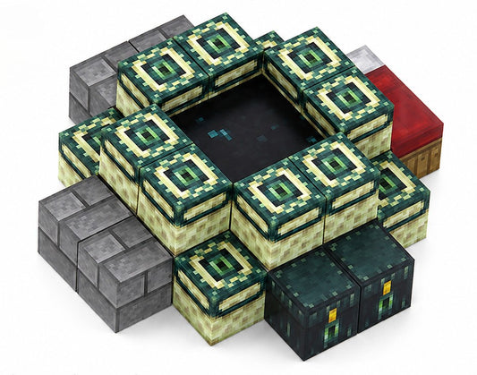 Minecraft magnetische blokjes ender portal 32 delig