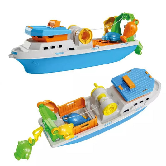 Vissersboot 40 cm met vissen
